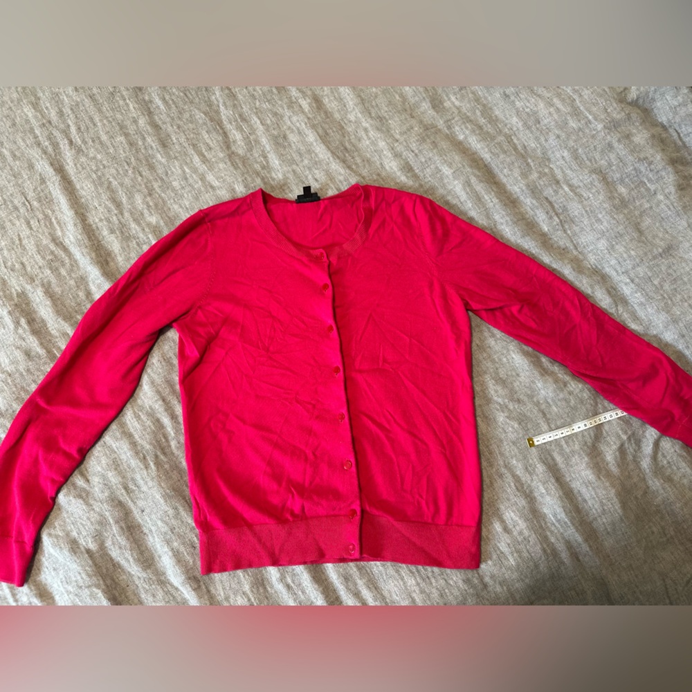 Talbot Vibrant Pink Button-Up Cardigan